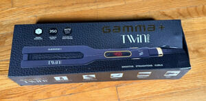 Gamma+ Twin Pro Flat Iron 1/2" Ceramic Tourmaline Digital 450°F Black Gold